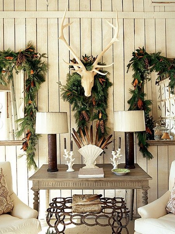 Elegant Christmas Country Living Room Decor Ideas_02