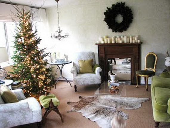 Elegant Christmas Country Living Room Decor Ideas_4