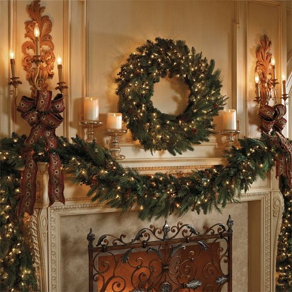 Gorgeous Fireplace Mantel Christmas Decoration Ideas ...