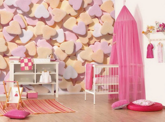 Heart Themed Interior Decor Kids Room Ideas_27