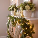 bulbs for christmas mantel decoration