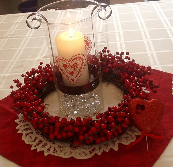 Amazing Romantic Table Centerpiece Decorating Ideas for Valentine’s Day _03