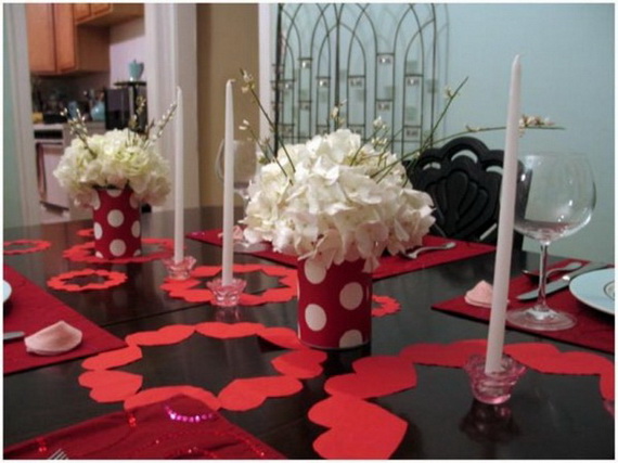 Amazing Romantic Table Centerpiece Decorating Ideas for Valentine’s Day _16