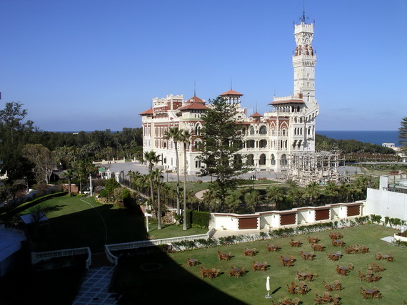 A view of the Montazah Palace from our hotel room