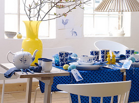 Creative Easter Ideas In Blue And White_23