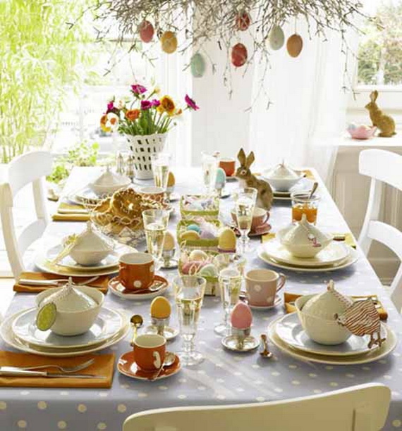 Easy Easter Centerpieces And Table Settings For Spring Holiday_37
