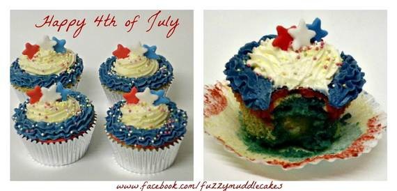 Spectacular Red, Blue, and White Cupcake Decorating Ideas (29)