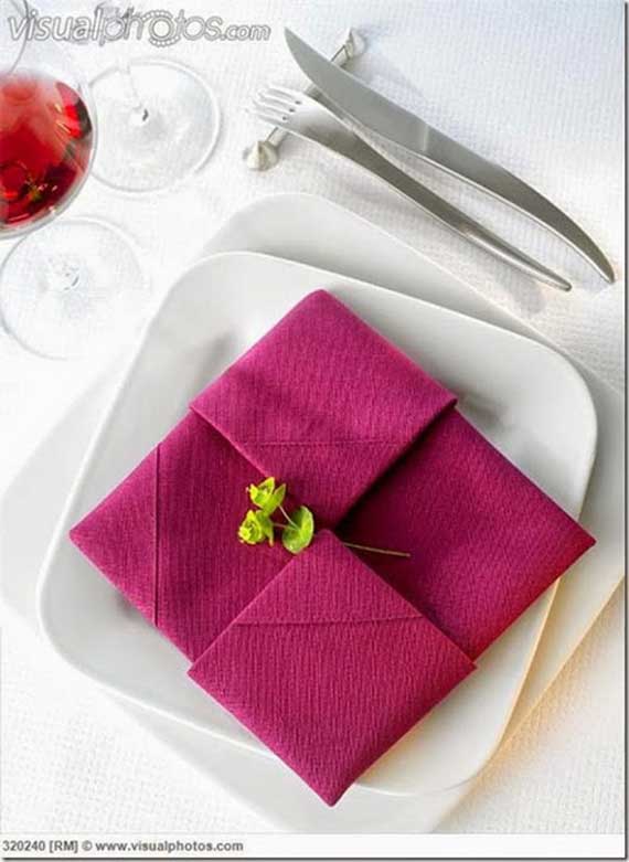 Creative Napkin Folds for Your Holiday Table (1)