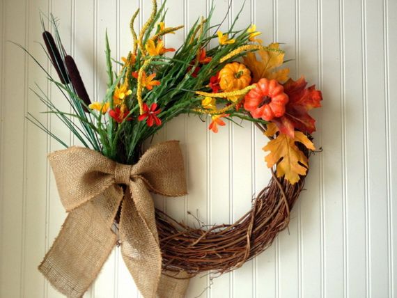 Splendid Fall Wreaths & Door Decoration Ideas And Inspiration