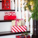 christmas-decorationsStacked Presents Decorations-stairs-presents-