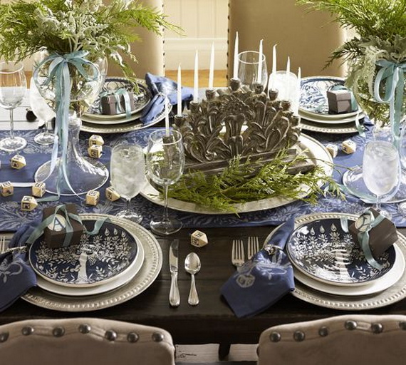 Classic and Elegant Hanukkah decor ideas_19