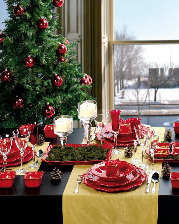Amazing Christmas Dinner Table Decoration Ideas_10