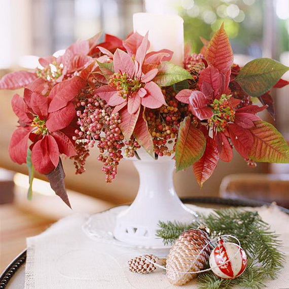Decorate Christmas with 45 ideas poinsettias the holidays’ most loved plant_07