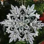 Quilled Snowflake Ornament- (1)