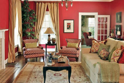 Hot Valentine Room Designs in Rich and Energetic Red Colors