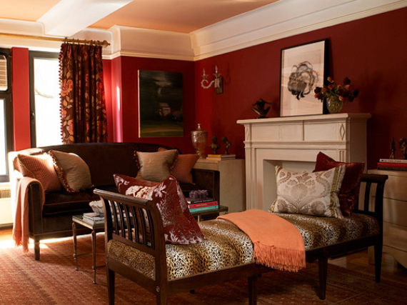 Hot Valentine Room Designs in Rich and Energetic Red Colors   (25)