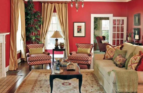 Hot Valentine Room Designs in Rich and Energetic Red Colors   (4)