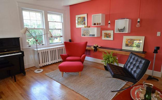 Hot Valentine Room Designs in Rich and Energetic Red Colors   (6)