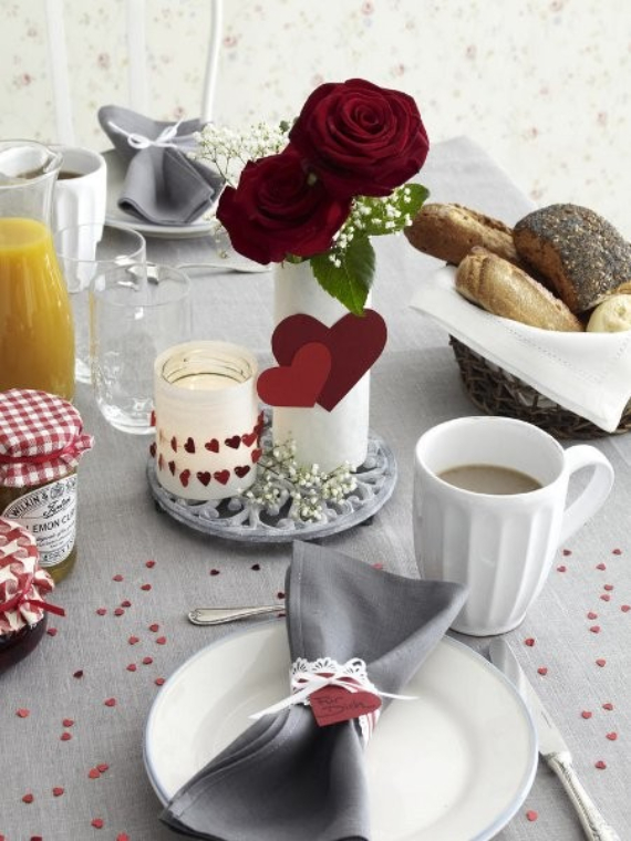 Floral Table Decoration For A Romantic Valentine's Day (8)
