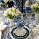 classic easter table and romantic