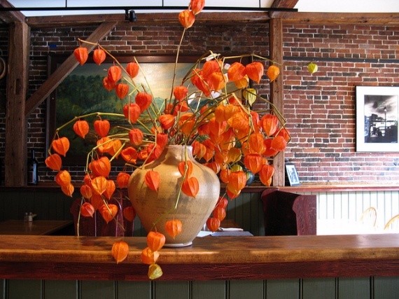 Cool Orange Fall &Thanksgiving Decorating Ideas with Chinese Lanterns  (1)