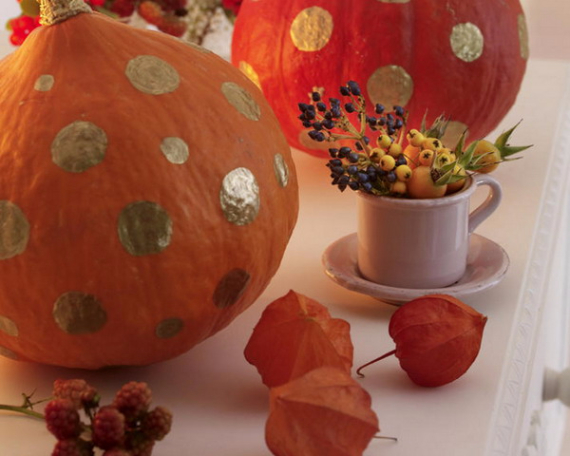 Cool Orange Fall &Thanksgiving Decorating Ideas with Chinese Lanterns  (18)