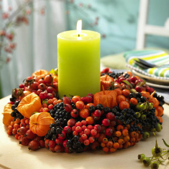 Cool Orange Fall &Thanksgiving Decorating Ideas with Chinese Lanterns  (24)