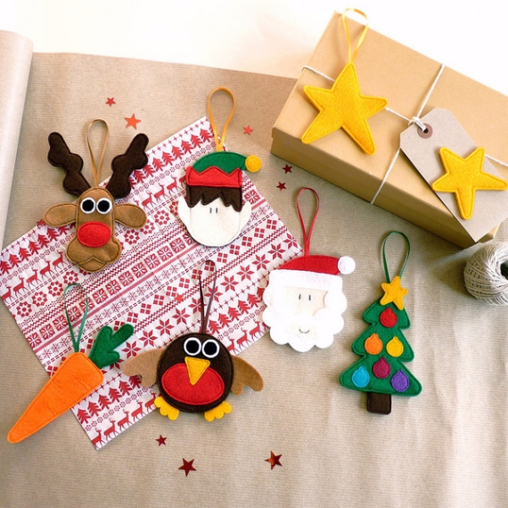 39 Cute Homemade Felt Christmas Ornament Crafts – to Trim the Tree ...