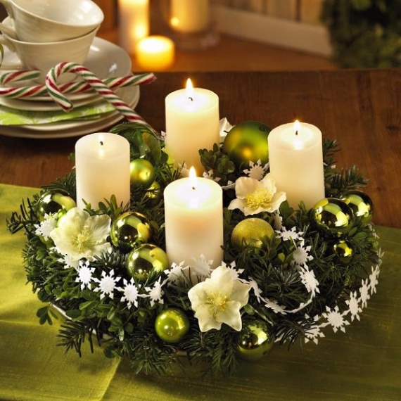 Advent wreath candles (15) family to family