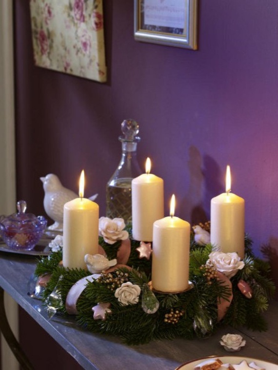 Advent wreath candles  (8)