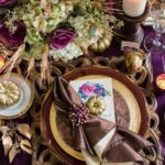 Thanksgiving Tablescape Idea – Rustic Jewel Tones