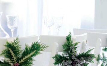 Christmas Decor In Shades Of Green