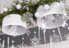 50 Elegant Christmas chandelier decoration ideas Christmas snowflake ornaments suspended from a chandelier frame