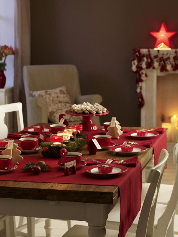 45 DIY Christmas Table Setting& Centerpieces Ideas - family holiday.net ...