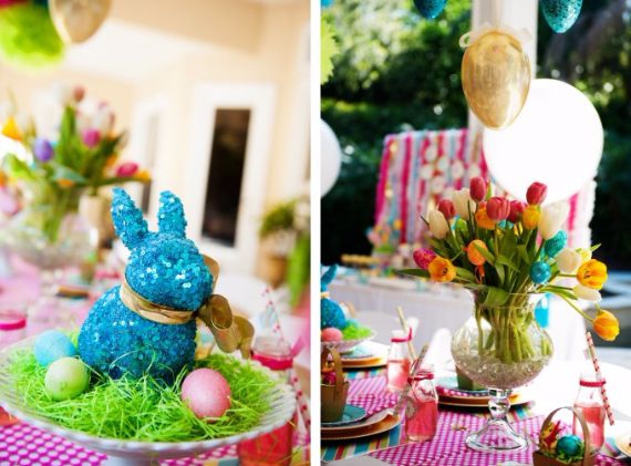 Creative Easter Table Setting Ideas In Blue And White (1)