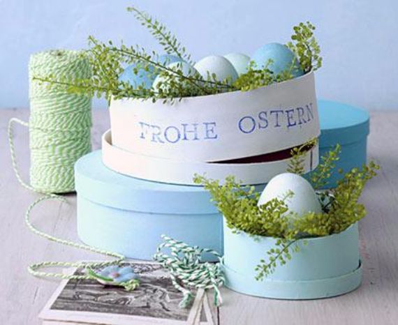 Creative Easter Table Setting Ideas In Blue And White (3)