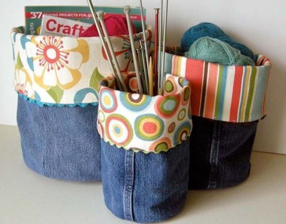 Clever Handmade Projects Ideas from Old Jeans z