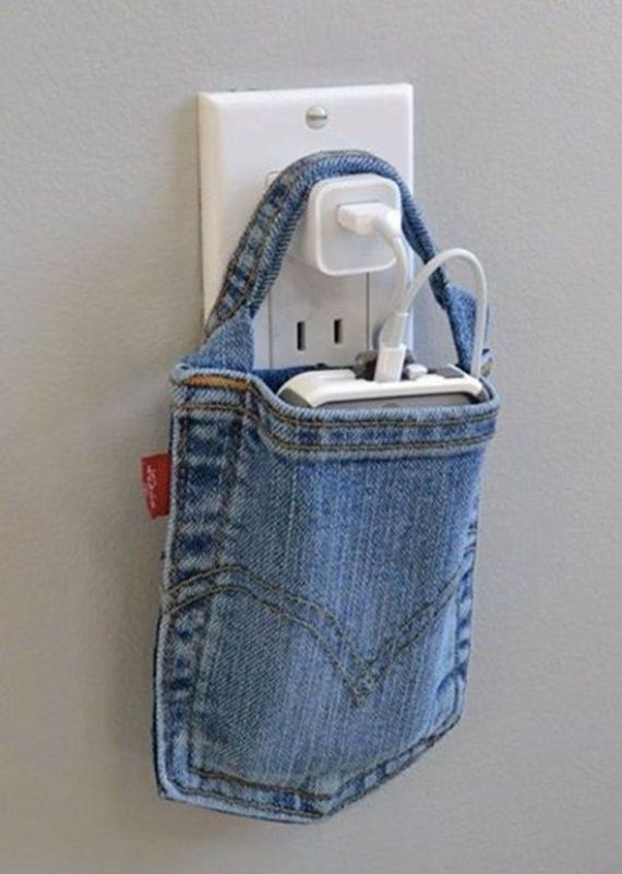 Clever Handmade Projects Ideas from Old Jeans 8