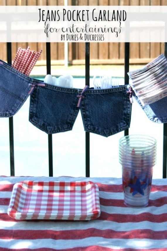 Clever Recycling Handmade Projects Ideas from Old Jeans 2