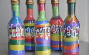DIY Coloured Sand In A Bottle For Different Occasions