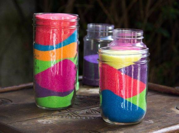 DIY Coloured Sand In A Bottle For Different Occasions.
