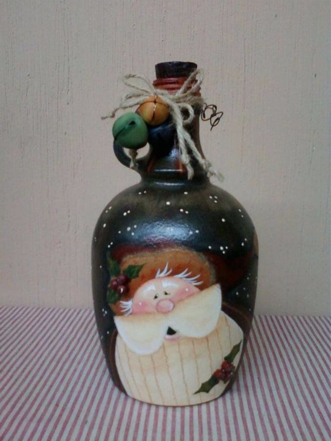 decorate Glass bottles with Decoupage (5)