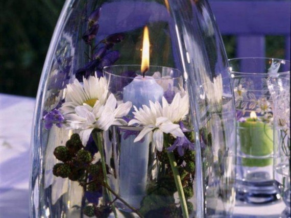 Holiday Romance In Miniature Summer Candle Centerpiece Ideas (1m)