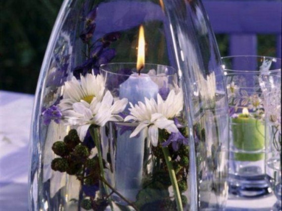 Holiday Romance In Miniature Summer Candle Centerpiece Ideas (2c)