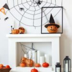 diy-halloween-decorations-ideas-fireplace-pumpkins-spiderweb-candles – Copy