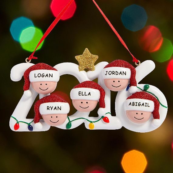 Personalized Modern Family Christmas Decoration