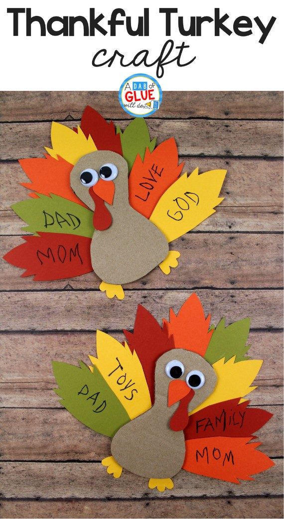 Cardboard-Thankful-Turkey-Thanksgiving-Craft-