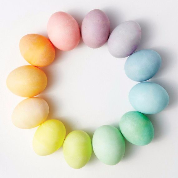 egg-dyeing Easter Decoration In Pastel Colors