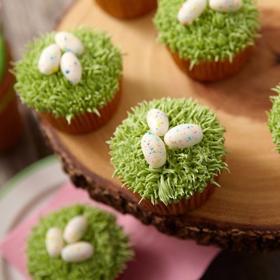 Speckled Egg Cupcakes
