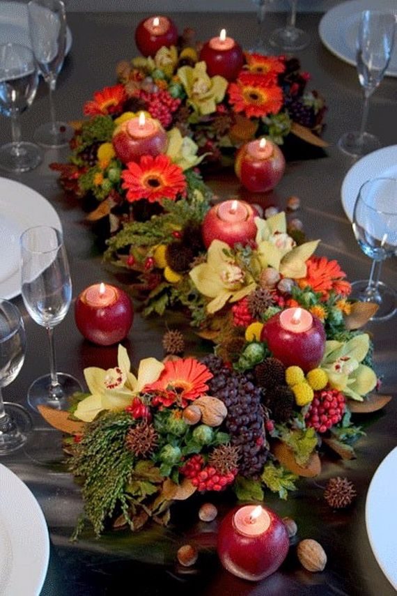 Elegant and Easy Thanksgiving Table Decorations Ideas ‎ ( (11)